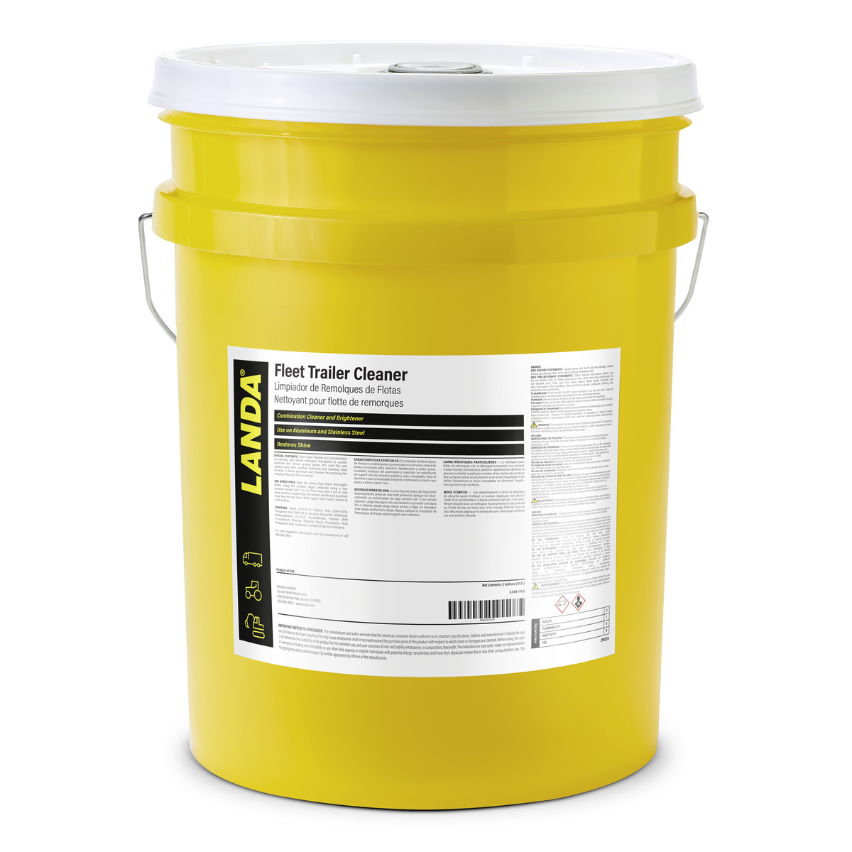 Fleet Trailer Cleaner, 5gal
